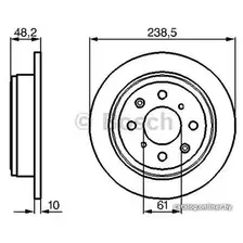 Тормозной диск Bosch 0986478350