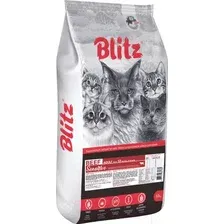 Сухой корм для кошек Blitz Pets Sensitive Adult Cats Beef / 4409 (10кг)