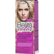 Краска стойкая для волос Belita сolor 10.21, шампань.