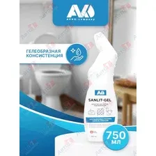 Средство для чистки и дезинфекции унитазов Avko Санлит-гель 0,75л.