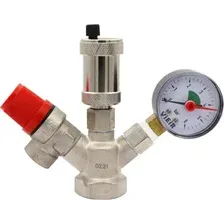 Запорная арматура Vieir Группа безопасности котла латунная (мини) 1"x3 AQ1123