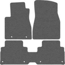 Комплект ковриков для авто Alicosta Lexus RX300 (suv / MCU35) 2003 - 2006 (серый, ромб)