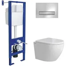 Унитаз подвесной Berges Wasserhaus Okus Rimless 043392 (с сиденьем)