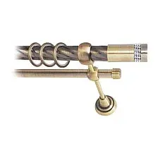 Карниз для штор Lm Decor Имидж 116 2р витой 25/16мм (антик, 3.6м)