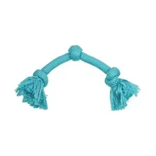 Игрушка для собак Playology Dri-Tech Rope / P3000824 (с ароматом арахиса, большой, голубой)