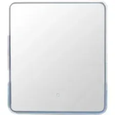 Symbolite Шкаф с зеркалом для ванной Каре 70x80 левое (с подсветкой, сенсор на зеркале)