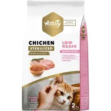Сухой корм для кошек Amity Super Premium для стерилизованных с курицей (2кг)
