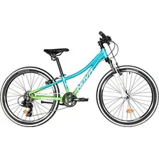 Велосипед Novatrack Katrina 24 / 24AHV.KATRINA.10GBL5 (салатовый/голубой)