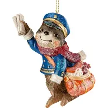 Елочная игрушка Erich Krause Decor. Ленивец-почтальон / 50895