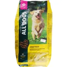 Корм для собак All Dogs с курицей, 13 кг