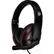 Наушники-гарнитура Оклик HS-L390G Dragon (черный/красный)