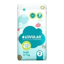 Подгузники Lovular Sweet Kiss S 3-7 кг (56 шт)