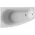 Ванна Alba Spa Baline Asymmetric 150x90 L (с ножками)
