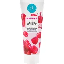 Крем для ног BelKosmex Malinka line, от трещин и натоптышей, с маслом косточек малины, 70 г