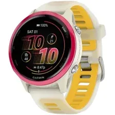 Умные часы Garmin Forerunner 570 42 мм (бежевый/розовый)