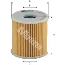 Фильтр масляный MFILTER TE639 Ford Focus C-Max 2.0TDCi 03-07, Peugeot 307 2.0HDi 04>
