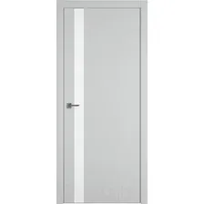 Дверь межкомнатная URBAN 1 SV зпп Eclipse зпз 196 60x200 (Emalex Ice/Silver Edge/белый лак)