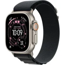 Apple Watch Ultra 3 LTE 49 мм (титановый корпус, природный/черный, текстильный ремешок)