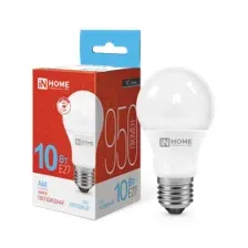 Лампа светодиодная LED-A60-VC 10Вт 230В Е27 6500К 950Лм IN HOME 4690612020228