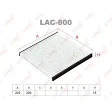Салонный фильтр LYNXAUTO LAC-800 SUBARU Legacy 99-03