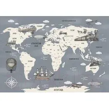 Фотообои Citydecor Карта мира на русском 9 200x140