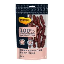 Мнямс Мини-колбаски из ягненка для собак 75 г