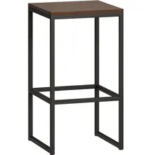 стул барный LoftyHome Бервин Black (барный), дуб коричневый