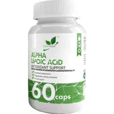 Жирные кислоты NaturalSupp Альфа липоевая кислота (60капсул)