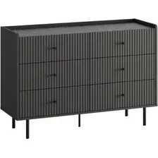 Комод Anrex Soho 6S (графит/мрамор/дарк грей)