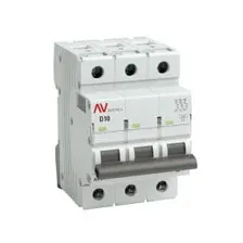 Выключатель автоматический AV-6 3P 10A (D) 6kA EKF AVERES