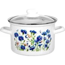 Кастрюля Лысьвенские эмали Васильки С-1612САП2/4ЭК