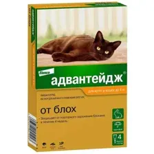 Elanco Адвантейдж для котят и кошек до 4 кг 4 пипетки (уп)