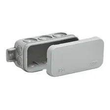 Коробка распределительная Ruvinil ОП 43x80x35мм 10 вводов IP54 / 67091 (серый)