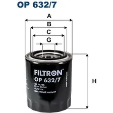 Масляный фильтр Filtron OP 632/7