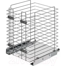 Корзина для белья выдвижная Starax S-8056-C (хром)