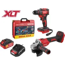 Набор аккум. инструмента WORTEX шуруповерт  ушм в чем. ALL1 XLT SET СКИДКА -16 (Аккум. дрель-шур. WORTEX BD 2025 DLi  Аккум. УШМ WORTEX LX CAG 1812-1 E  1 АКБ 4Ач  ЗУ 2 А)