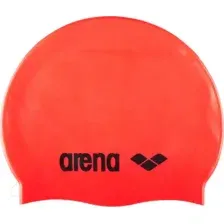 Шапочка для плавания ARENA Classic Silicone Cap / 91662 40 (Fluo red/Black)