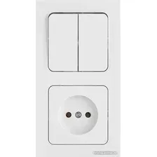 Блок розеток Bylectrica Astrum 2В-РЦ-7521 (белый)