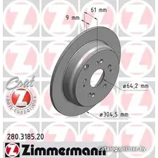 Тормозной диск Zimmermann 280318520