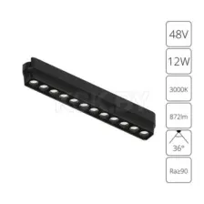 Трековый светильник Arte Lamp Rapid A1154PL-1BK