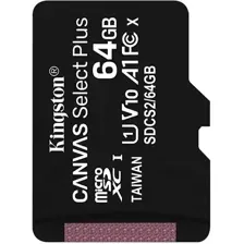 Карта памяти Kingston Canvas Select Plus microSDXC 64GB SDCS2/64GBSP