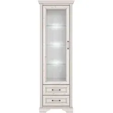 Шкаф-витрина Black Red White Stylius B169-REG1W2S с подсветкой (лиственница сибирская)