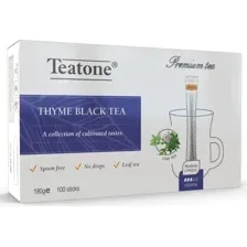 Чай черный Teatone с чабрецом (100 стиков)