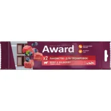 Лакомство для собак Award Тренировочное для собак и щенков с говядиной и черникой (50г)