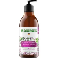 Мыло жидкое Synergetic Цветущий инжир и лотос, 380 мл