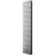 Биметаллический радиатор Royal Thermo PianoForte Tower 300 Silver Satin (22 секции)
