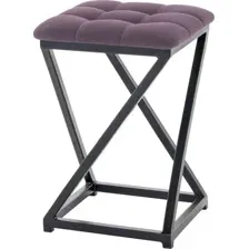 Табурет AMC Comfort 8К1.14 (кожзам, бордовый/черный)