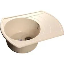 Кухонная мойка GranFest GF-R650L (белый)