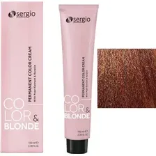 Крем-краска для волос Sergio Professional Color&amp;Blonde 7.43 средне-русый медно-золотистый
