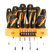TT20183 TOLSEN Набор отверток 'GRIPro', вставки(биты), подвесной, 19 предметов